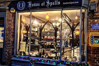 Harry Potter shop in Stratford Upon Avon — House of Spells