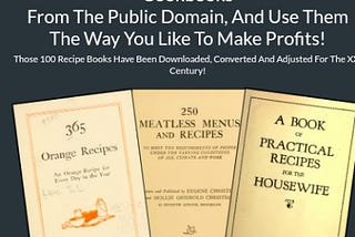 PUBLIC DOMAIN COOK BOOK COLLECTION REVIEW-