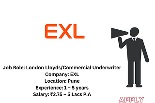 EXL Walk-In-Interview | ₹2.75–5 Lacs P.A | 16th Aug 2024