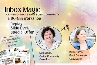 Did you miss the Inbox Magic Workshop? I’ve got a replay for you!