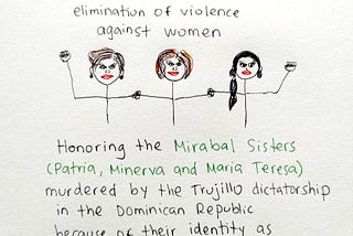 November 25th is the Day for the Elimination of Violence Against Women.