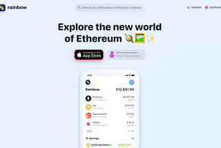 RAINBOW WALLET：the Most Beautiful Ethereum Wallet to Showcase NFTs | Today’s Pick
