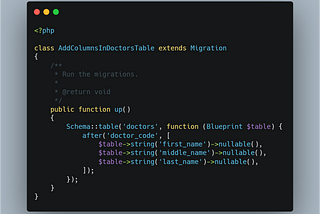 Laravel Migration’s after() method, the Better way