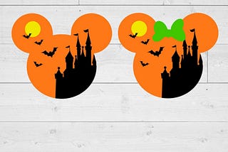 Halloween Mouse Head svg, Halloween Mouse Ears svg, Halloween Haunted House svg, Halloween svg, png, jpg, INSTANT DOWNLOAD