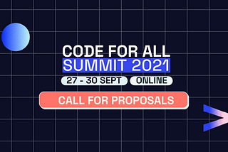 Call for proposals — Code for All Summit 2021