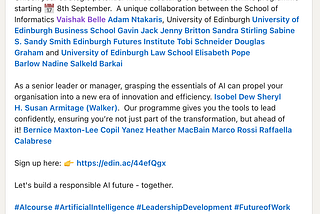 AI and Generative AI for Leaders Programme