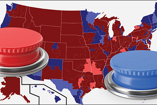 Gerrymandering is the red button-blue button test.