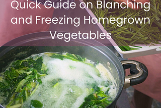 Simple Guide to Blanching and Freezing Homegrown Vegetables