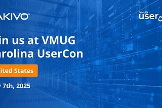 Experience the Latest in Backup Technology at VMUG UserCon in Carolina, May 7th!