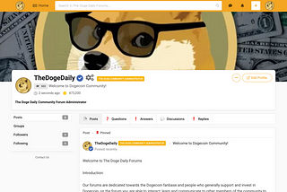 TheDogeDaily Community Forum for Dogecoin Investors and Fans