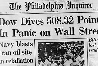 1987 Stock Market Crash: Lessons from Black Monday