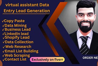 I will do data entry services copy paste b2b lead generation linkedin lead data mining