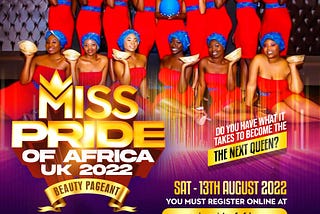 Miss Pride of Africa UK 2022