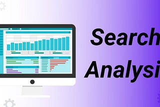 Search Analysis featured image with a laptop and Search Analysis written beside.