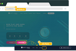 การทำ Yield Farming บน GetLinks