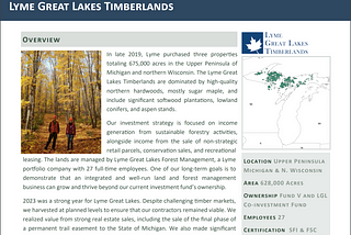 Lyme Timber Company — What They Really Do