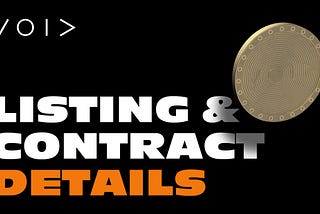 VOID Listing and Contract Address Details