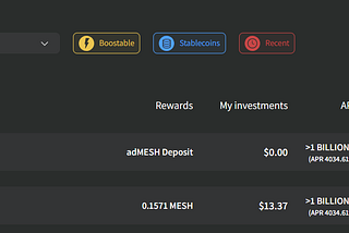 Maximize your $MESH yields with $adMESH!