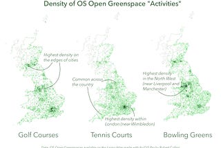 Density of OS Open Greenspace