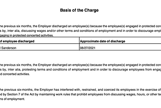 Copy of NLRB charge