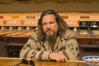 Jeff Bridges as the Dude in The Big Lebowski.