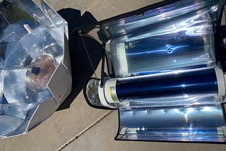Two Solar Cooking ovens.