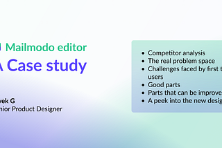 Redesigning Mailmodo email builder