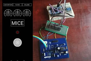 Controlling an analog guitar effect with an app over BLE