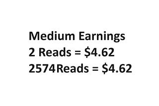 My Medium Reads and Earnings are Just Crazy