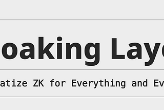 Cloaking Layer — a ZK Verification Infra for All Chains