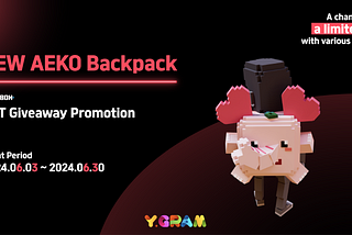 AEKO Backpack NFT Giveaway Promotion