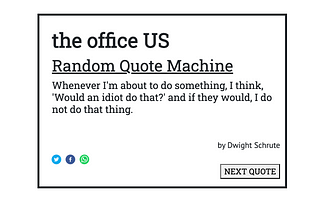 The Office US Quote Machine