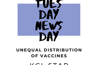 Unequal distributions of vaccines