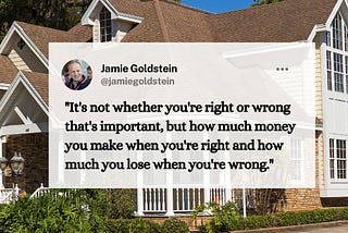 Jamie Goldstein — You’re Right or Wrong