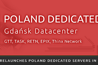 2Sync relaunches Poland Dedicated Servers in Gdańsk