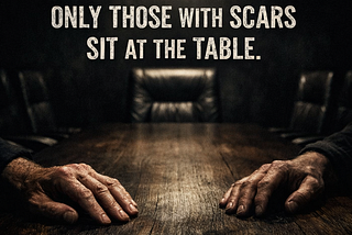 Only Those With Scars Sit at the Table