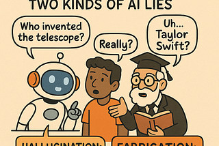 Hallucinations vs Fabrication: Two Kinds of AI Lies 🤯