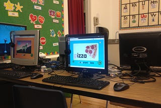 Raspberry Pi computers in Natasha’s kindergarten classroom