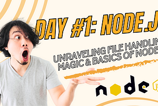 Day #1 Node.js series