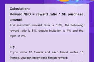 How is the invitation reward calculatede
