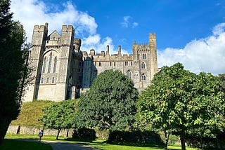 Storming Arundel Castle in West Sussex, England
