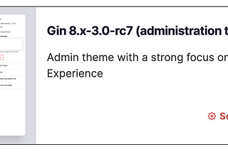 Drupal GIN Administration Theme