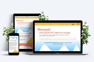 A new graphic identity for Moneyeti, the travel companion for saving money and more