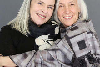 Idelisse Malavé (left) and Joanne Sandler (right), Two Old B*tches co-hosts.