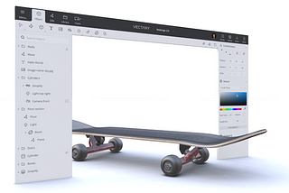 Redesign of 3D app Vectary in 2019