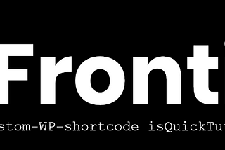 WP Shortcodes for Frontity