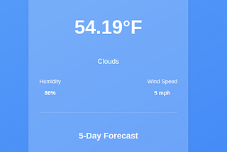 How to Build a Weather App in React