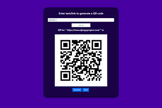 Build a QR Code Generator with Django and Bootstrap