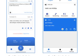 Google Translate Application — Redesign ( iOS Application )