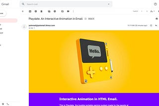 Interactive Animation in HTML Email